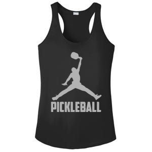 Silver Pickleball Sports Logo Ladies PosiCharge Competitor Racerback Tank