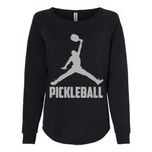 Silver Pickleball Sports Logo Womens California Wash Sweatshirt