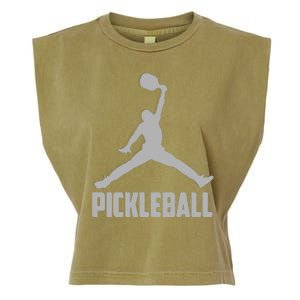 Silver Pickleball Sports Logo Garment-Dyed Women's Muscle Tee