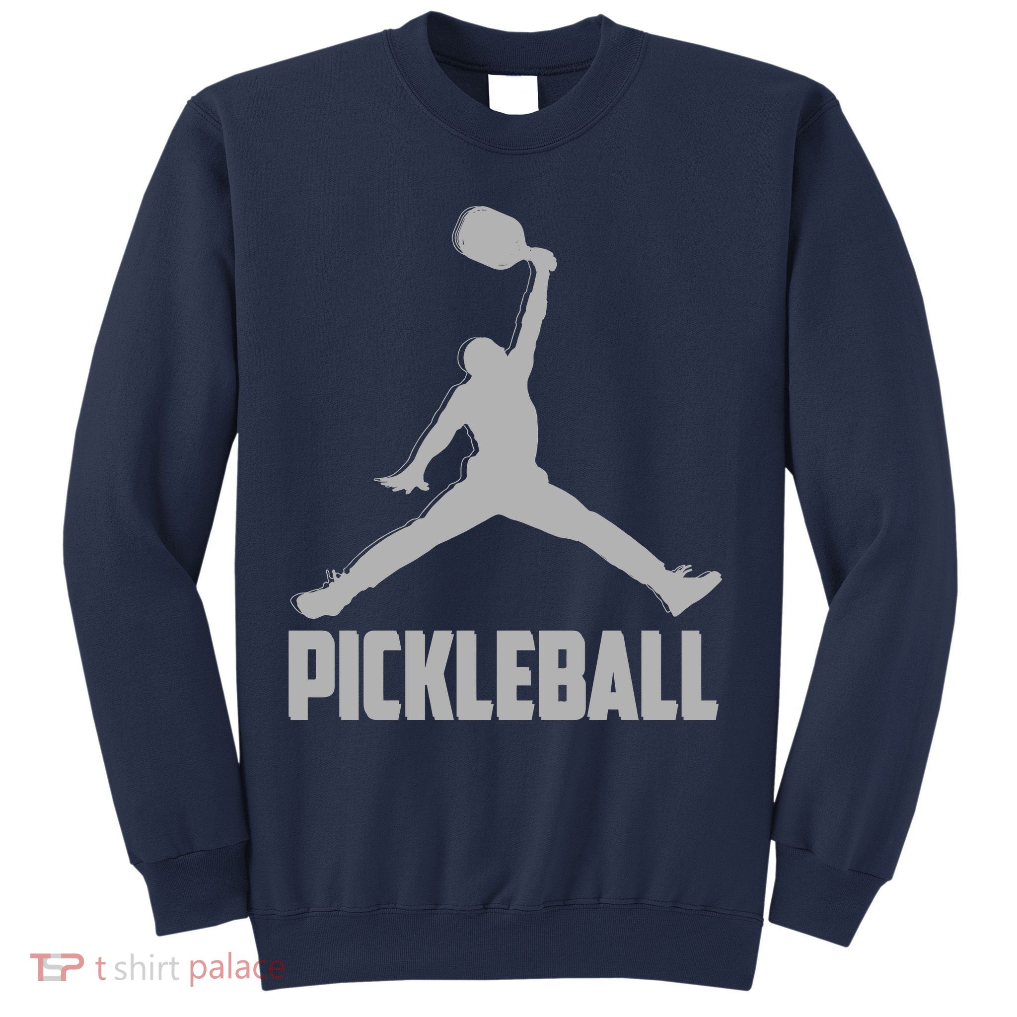 Silver Pickleball Sports Logo Sweatshirt