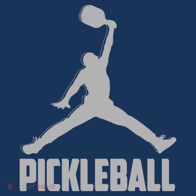 Silver Pickleball Sports Logo T-Shirt