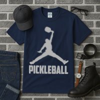 Silver Pickleball Sports Logo Tall T-Shirt