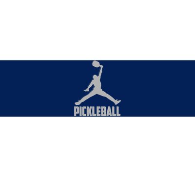 Silver Pickleball Sports Logo Bumper Sticker