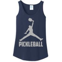 Silver Pickleball Sports Logo Ladies Essential Tank