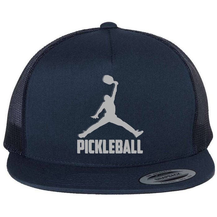 Silver Pickleball Sports Logo Flatbill Hat