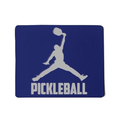 Silver Pickleball Sports Logo Mousepad