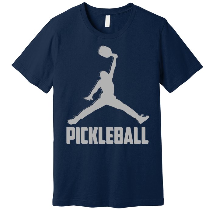 Silver Pickleball Sports Logo Premium T-Shirt