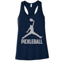 Silver Pickleball Sports Logo Women's Racerback Tank