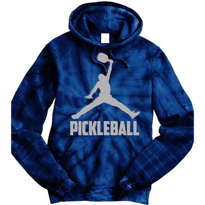 Silver Pickleball Sports Logo Tie Dye Hoodie