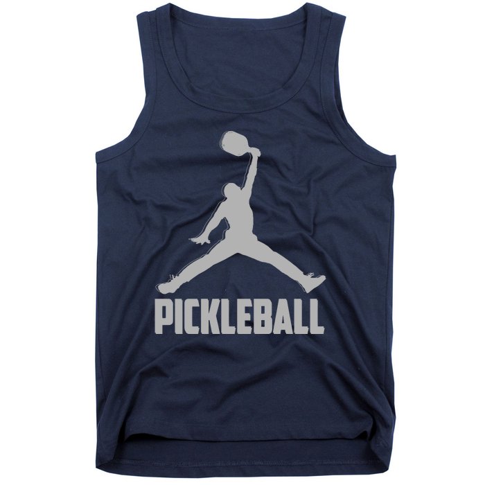 Silver Pickleball Sports Logo Tank Top