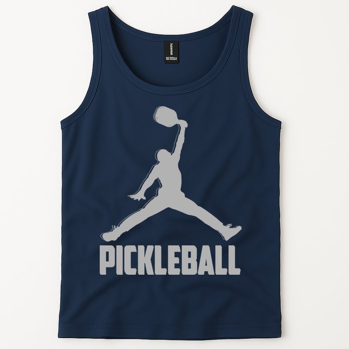 Silver Pickleball Sports Logo Tank Top