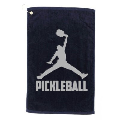 Silver Pickleball Sports Logo Platinum Collection Golf Towel