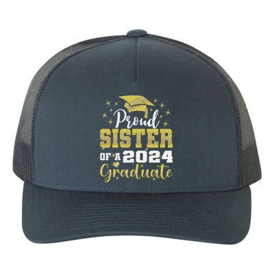 Super Proud Sister Of 2024 Graduate Awesome Family College Yupoong Adult 5-Panel Trucker Hat