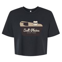 Salt Plains State Park Oklahoma Welcome Sign Vacation Bella+Canvas Jersey Crop Tee