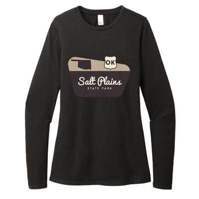 Salt Plains State Park Oklahoma Welcome Sign Vacation Womens CVC Long Sleeve Shirt