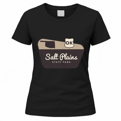 Salt Plains State Park Oklahoma Welcome Sign Vacation Women's T-Shirt