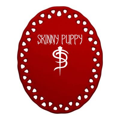 Skinny Puppy Ceramic Oval Ornament