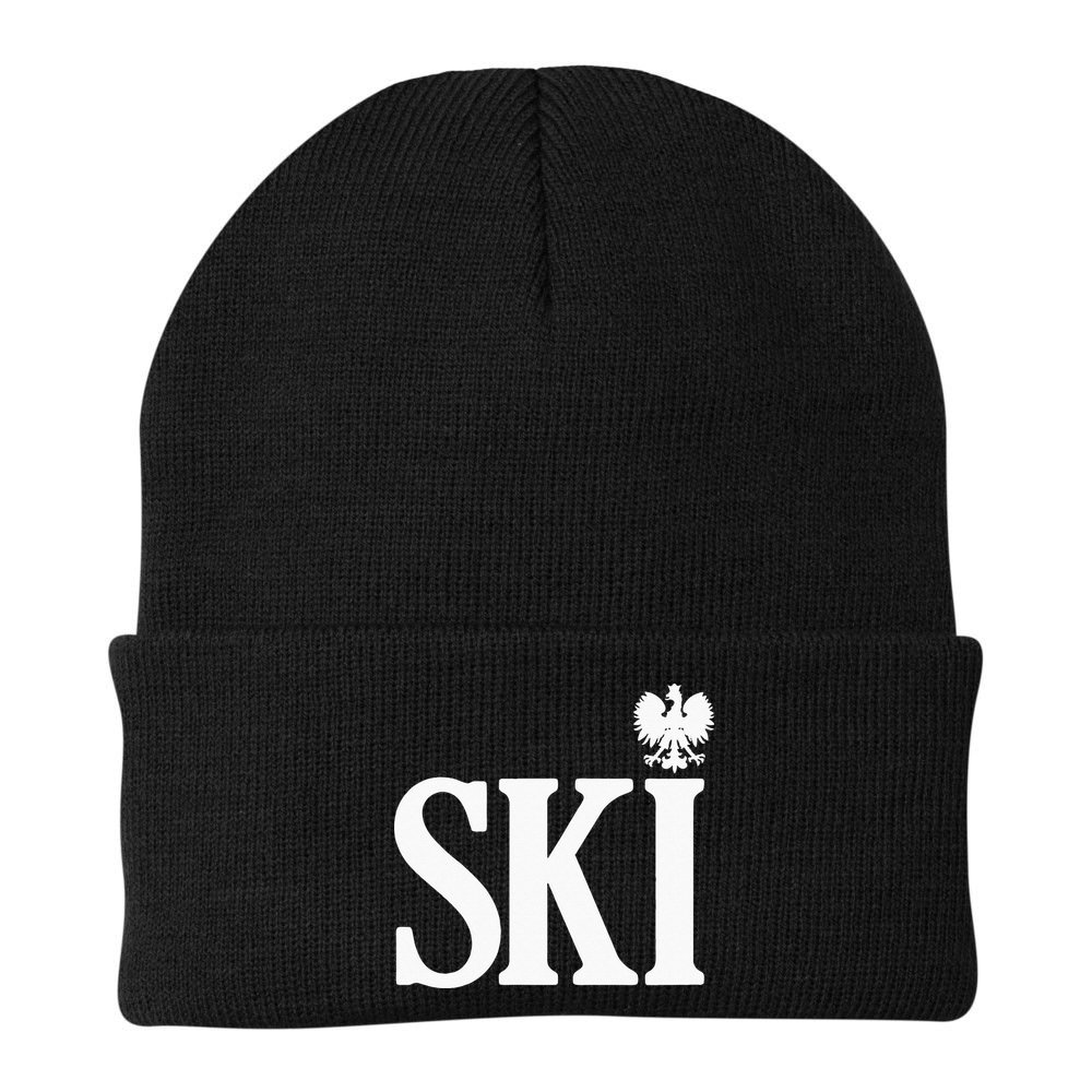 SKI Polish Surnames Ending Polish Eagle Dyngus Day Beanie