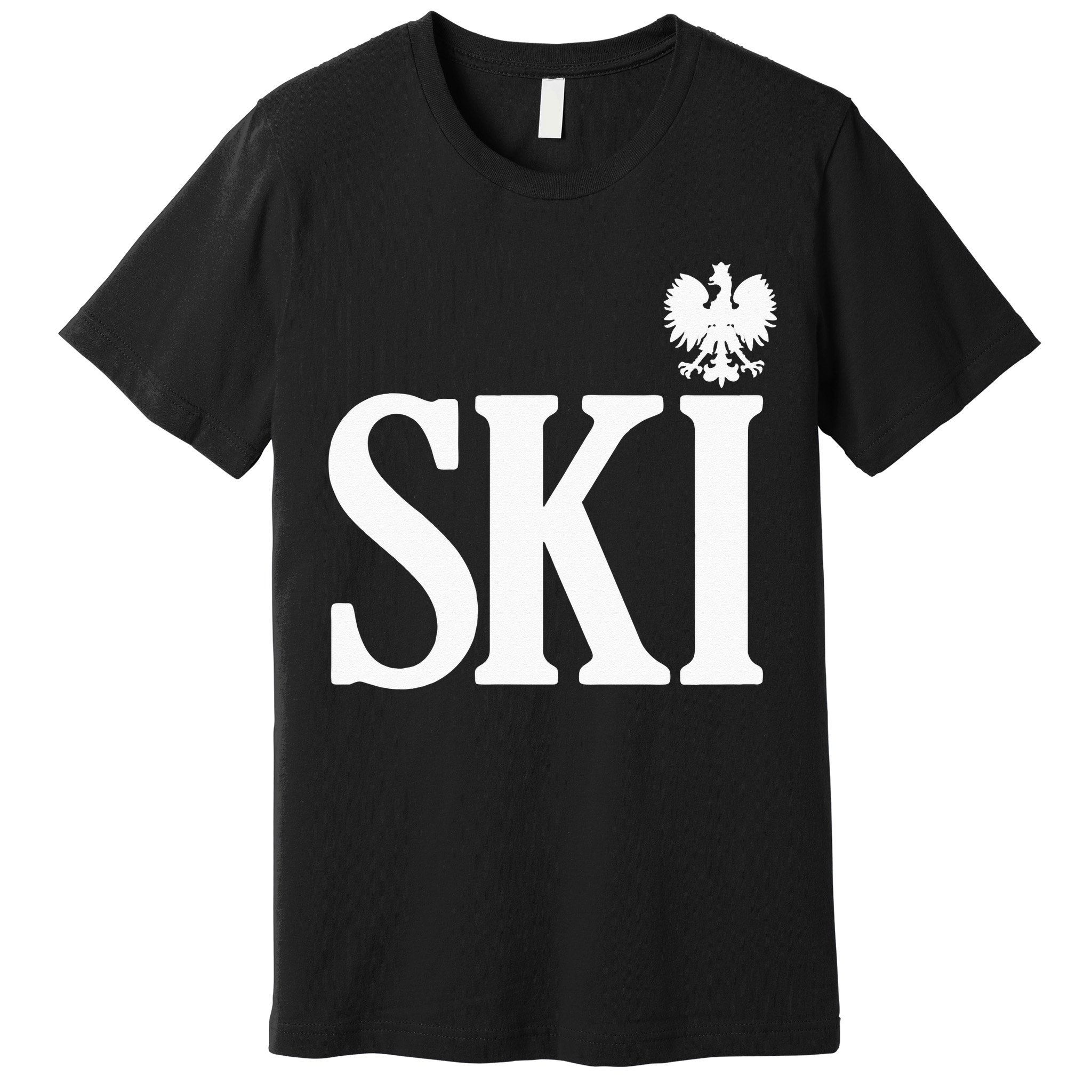 SKI Polish Surnames Ending Polish Eagle Dyngus Day Premium T-Shirt