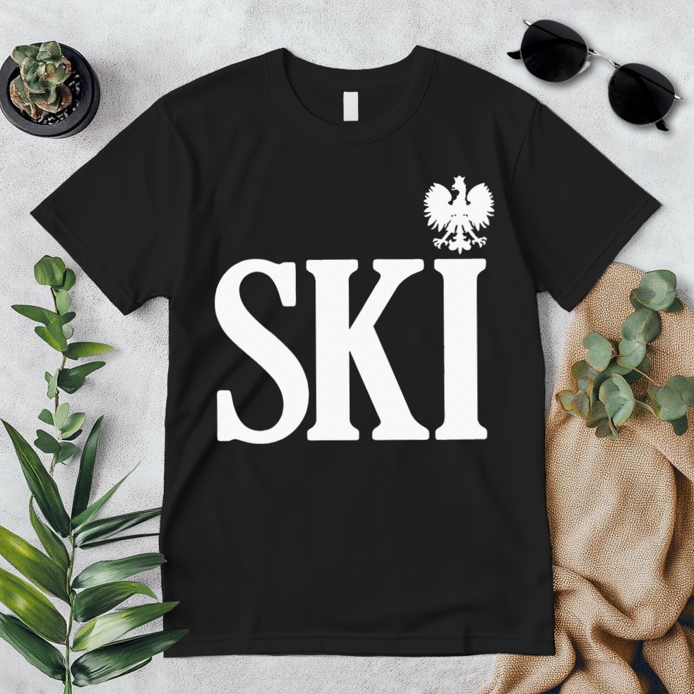 SKI Polish Surnames Ending Polish Eagle Dyngus Day Premium T-Shirt