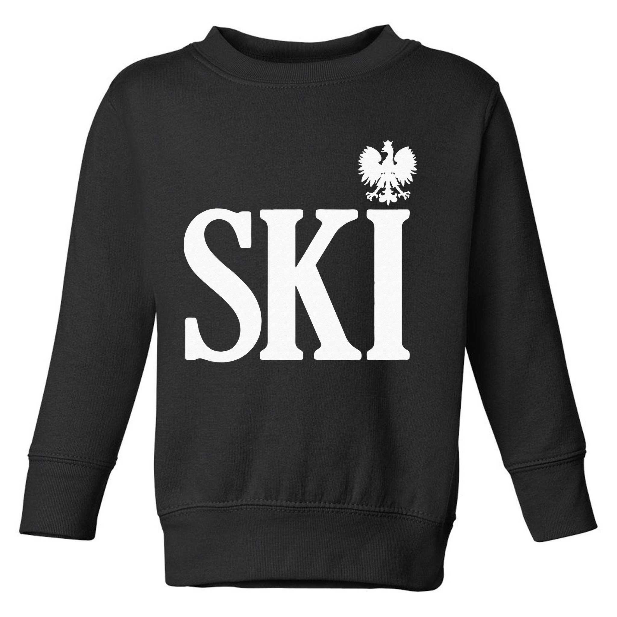 SKI Polish Surnames Ending Polish Eagle Dyngus Day Toddler Sweatshirt