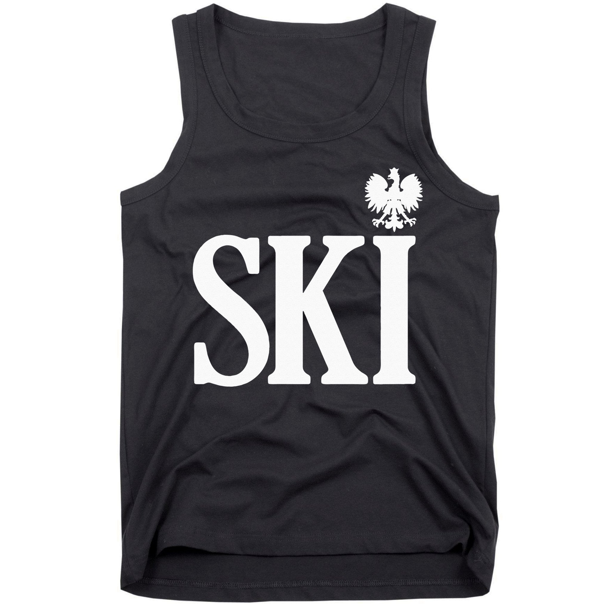 SKI Polish Surnames Ending Polish Eagle Dyngus Day Tank Top