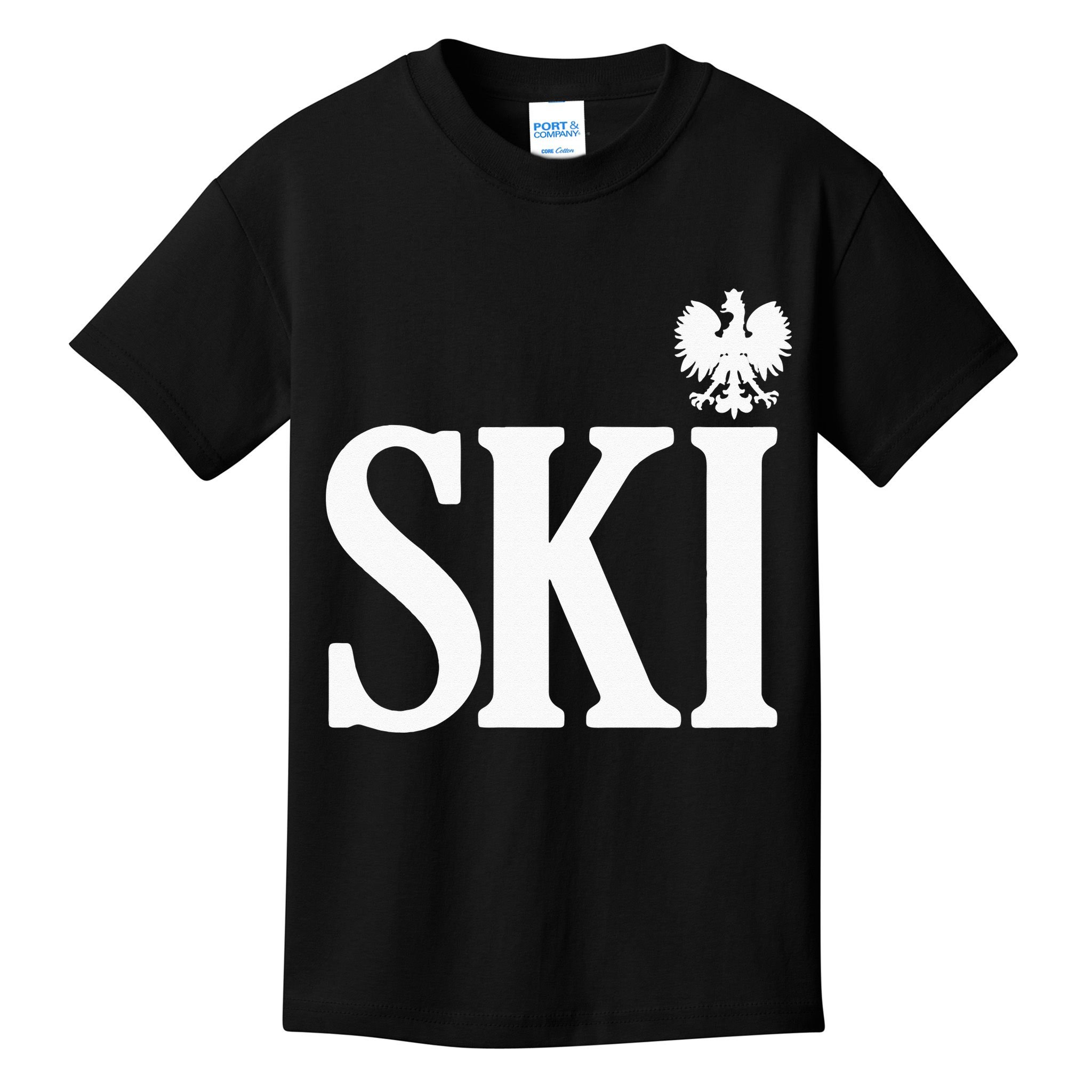 SKI Polish Surnames Ending Polish Eagle Dyngus Day Kids T-Shirt