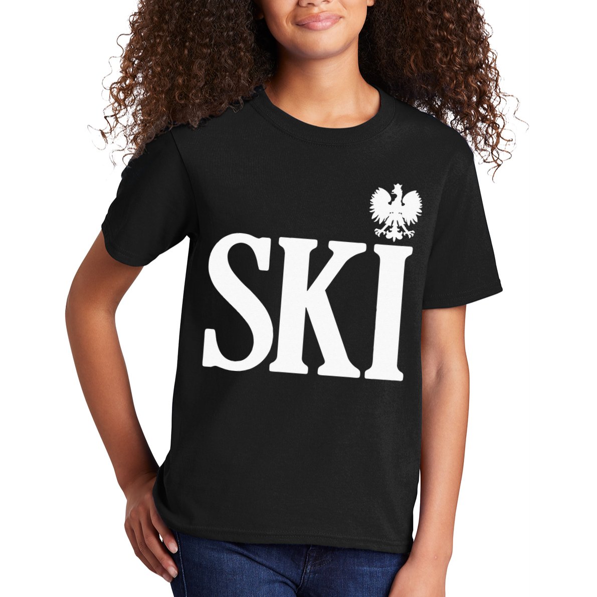 SKI Polish Surnames Ending Polish Eagle Dyngus Day Kids T-Shirt