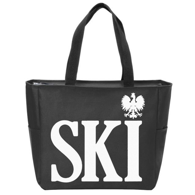 SKI Polish Surnames Ending Polish Eagle Dyngus Day Zip Tote Bag