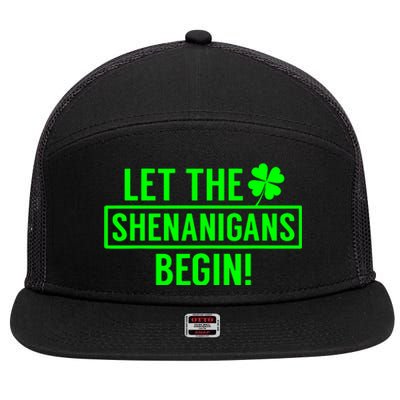 Saint Patricks Shenanigans 7 Panel Mesh Trucker Snapback Hat