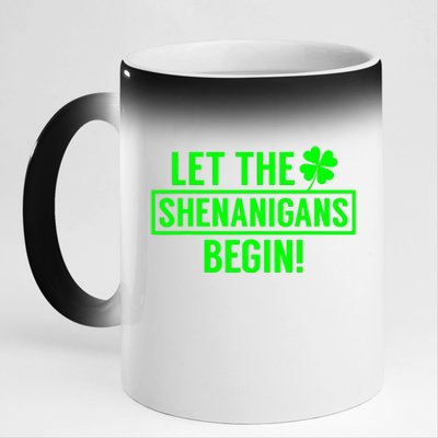 Saint Patricks Shenanigans 11oz Black Color Changing Mug