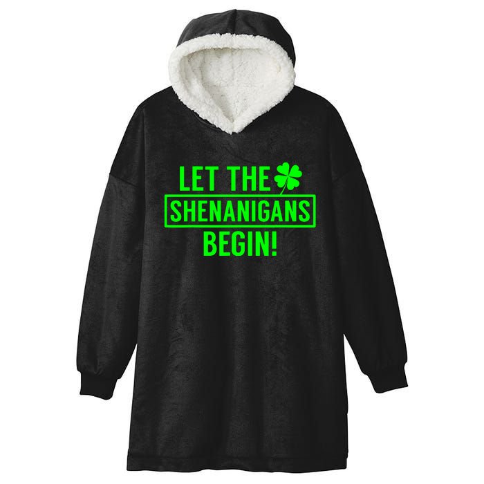 Saint Patricks Shenanigans Hooded Wearable Blanket