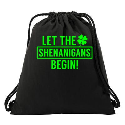 Saint Patricks Shenanigans Drawstring Bag