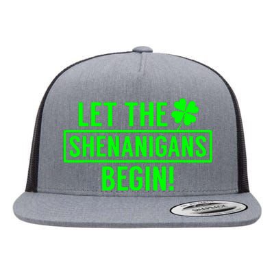 Saint Patricks Shenanigans Flat Bill Trucker Hat