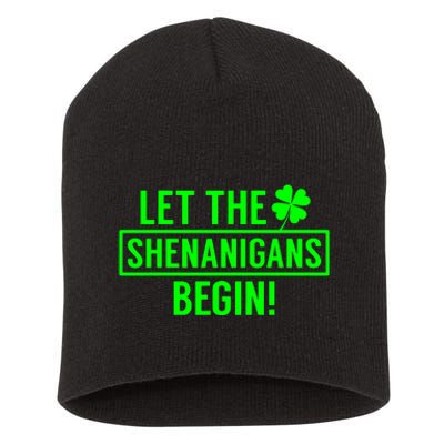 Saint Patricks Shenanigans Short Acrylic Beanie