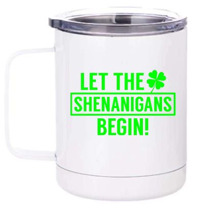 Saint Patricks Shenanigans 12 oz Stainless Steel Tumbler Cup