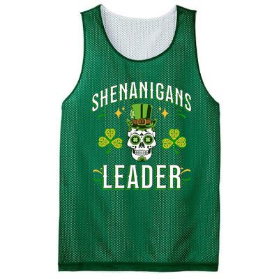 ST PAT'S SHENANIGANS GREEN LEADER Design Mesh Reversible Basketball Jersey Tank