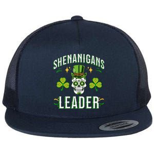 ST PAT'S SHENANIGANS GREEN LEADER Design Flat Bill Trucker Hat