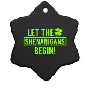 Saint Patricks Shenanigans Ceramic Star Ornament