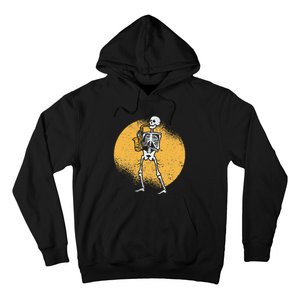 Skeleton Playing Saxophone Jazz Halloween Music Spooky Scary Hoodie