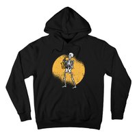 Skeleton Playing Saxophone Jazz Halloween Music Spooky Scary Hoodie