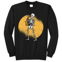 Skeleton Playing Saxophone Jazz Halloween Music Spooky Scary Sweatshirt