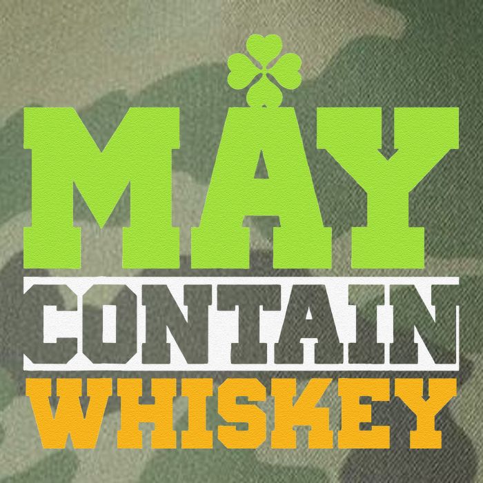 St. Patricks Shamrock Funny Drinking May Contain Whiskey Legacy Tie Dye Trucker Hat