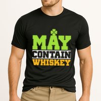 St. Patricks Shamrock Funny Drinking May Contain Whiskey Performance Shirt
