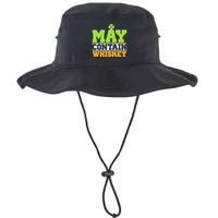 St. Patricks Shamrock Funny Drinking May Contain Whiskey Bucket Hat