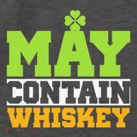St. Patricks Shamrock Funny Drinking May Contain Whiskey Vector Backpack