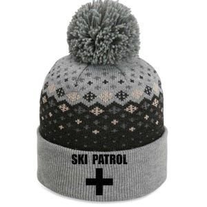 Ski Patrol Skiing First Aid Winter Gift The Baniff Cuffed Pom Beanie