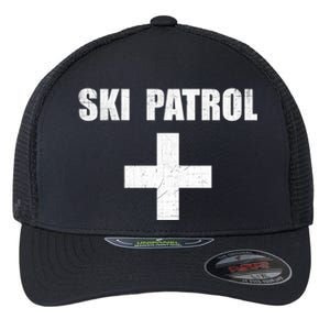 Ski Patrol Skiing First Aid Winter Gift Flexfit Unipanel Trucker Cap