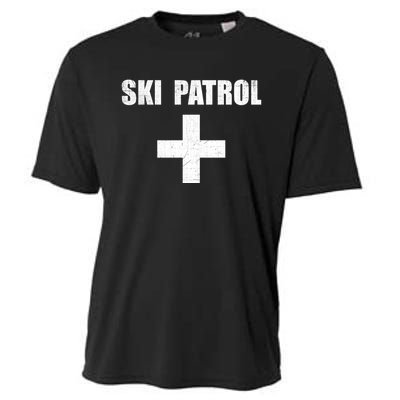 Ski Patrol Skiing First Aid Winter Gift Cooling Performance Crew T-Shirt