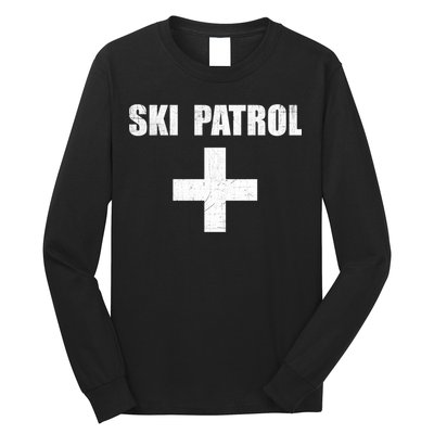 Ski Patrol Skiing First Aid Winter Gift Long Sleeve Shirt